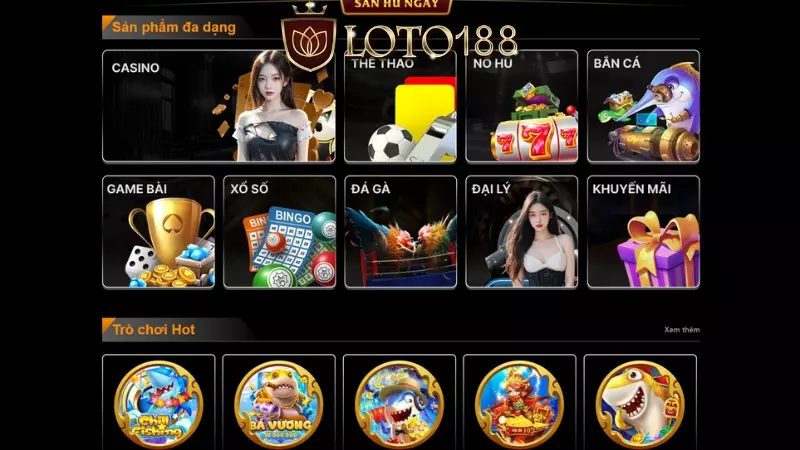 Kho game cá cược hấp dẫn tại Loto188